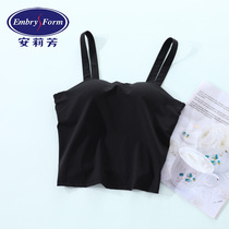 Anlifang new product with cupless underwire vest short suspender ladies autumn winter base top EB00382