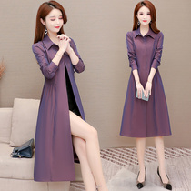 Mrs. Wide foreign style coat thin this year popular high-end atmosphere high-end wind coat thin 2021 autumn new female