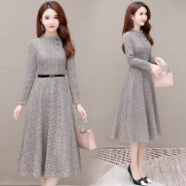 40 years old-50 years old wearing foreign style dress this year popular temperament elegant dress female 2021 Spring and Autumn New