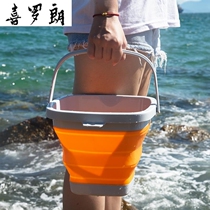 Portable folding bucket car travel fishing bucket outdoor multifunctional water storage Bucket Car Wash Bucket Car Wash telescopic bucket