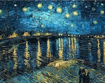 5d Diamond painting full of diamond embroidery oil painting bedroom dining room stickers cross stitch 2019 new living room Van Gogh starry night