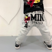 Day-train Tide Card Children Dress Black Ultra Pacifier Children Casual Kharen Pants Men and women Baby baby big PP pants Long pants