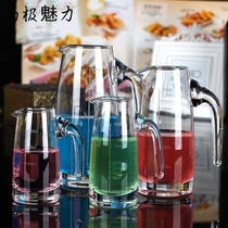 Crystal liquor dispenser red wine decanter male glass wine bottle wine glass with a handlebar with graduated wine bottle