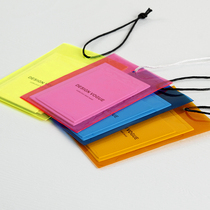 Clothing store tag custom-made high-end men's and women's clothing listing custom logo special paper spot color pvc plastic bag