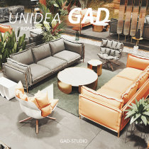 Light Extravagant Genuine Leather Bar Lobby lobby Guest Area Sofa Tea Table Combination Suit Sales Office talks Marketing Center clubhouse