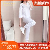 TOUCH MISS light luxury brand leisure sports suit womens 2021 new trend Western style loose two-piece set