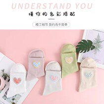 Socks women socks summer socks solid color women socks Japanese Korean stockings autumn and winter confinement socks
