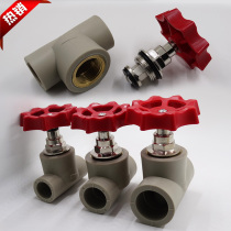 Hot sale PPR hot melt globe valve boutique circlip type globe valve 202532 gray PPR water pipe fittings valve