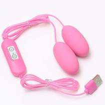 Charging USB Egg Jump Female Wireless quiet powerful vibration conversion masturbator male double hop bomb orgasm