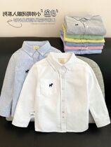 ZA Laboy Long Sleeve Pure Cotton Shirt Spring Autumn Season Child Clothing Childrens Baby College Wind White Shirt Boy Blouse