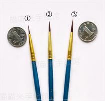 Hand painted oil painting painted xue sheng dedicated ni long gou line edge pen mian xiang bi pointed brush brush with high quality and low price