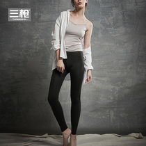 Three-shot autumn pants women wear thin warm spring and autumn cotton wool pants modal wool ladies warm pants single piece