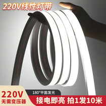 220v silicone lamp with led flexible line linear styling groove embedded waterproof sleeve 24v low pressure soft light strip