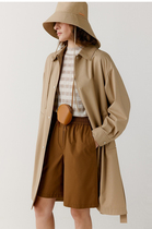 Spot ICICLEs and womens clothing 2022 spring and summer thin silk wool fine spinning in a long wind coat 1221D2006001