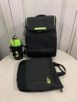 2021 new North M childrens school bag boys and girls shoulder backpack tutoring bag three-piece set of primary school students 1-3 grades
