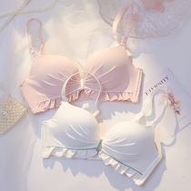 Girls  underwear Womens summer small chest gathered sub-breast anti-sagging new 2020 explosion-free rimless bra cover suit