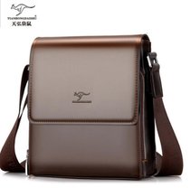 Kangaroo genuine leather bag for mens bag business mens single shoulder bag slanted satchel middle-aged hanging bag inclined bag casual backpacks