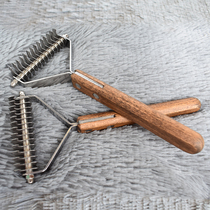 Large Dog Comb Dehairy Dog Comb Gold Wool Combed Cat To Flick Comb Bottom Suede Comb Teddy Pooch Open Comb