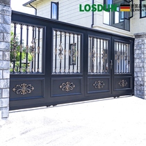 LOSDUN Luo Shidun high-end smart courtyard gate European villa garden door aluminum art electric gate sliding door