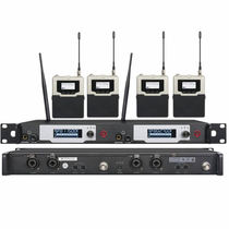 Professional stage one drag four singers performance monitoring equipment dual-channel in-ear wireless monitoring headset ear return