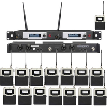 Dual-Channel One-drag fifteen professional stage monitoring ear return listening device wireless in-ear listening headset