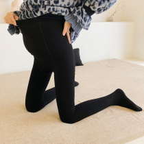 Pregnant women stockings autumn and winter plus velvet thin velvet light leg artifact late pregnancy autumn pregnancy black leggings socks