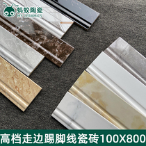 Living room room skirting tile 100X800 floor simple corner walking edge tile pure porcelain patch
