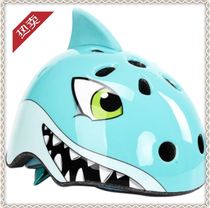 Helmet hat skates helmet children Boy Boy knee brace set decorative animal roller skates four seasons