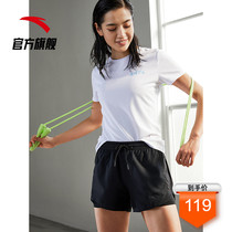 Anta moisture-absorbing quick-drying sports suit female 2021 summer new short-sleeved shorts fitness running morning running professional training