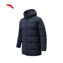Anta anti-splash water -- medium length with down jacket for men 2022 spring warm cotton suit with cap cotton clot 152147917