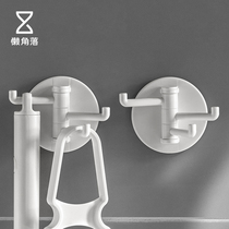 Lazy corner no trace hook multifunctional household door rear kitchen wall punch-free strong adhesive hook 66032