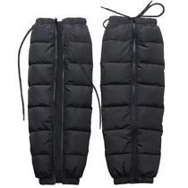 Motorcycle knee pad winter warm women winter cycling men's electric car windproof knee leg guard zipper cycling