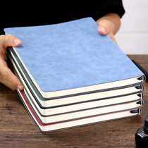 b5 notebook book simple literary ins Wind soft leather a4 thick thick thick large student college student Retro Diary office leather custom meeting record book work a5 notepad