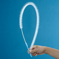 Pipe dredge bendable face wash sink cleaning brush water pipe artifact tool sewer hair cleaner