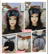 St Bijia ear warm winter new bow plush folding warm earmuffs children and adults can bring