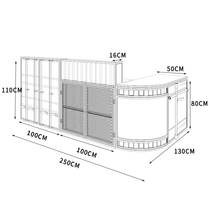 Custom industrial style wrought iron bar cash register vintage milk tea shop bar bar creative shop corner front desk pick up