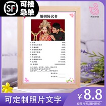 Love agreement love guarantee off-site commitment book couple creative personality custom Qixi Valentines Day gift