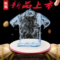 Breathable waterproof anti-fouling T-shirt black technology nano round neck half sleeve quick-drying short sleeve T-shirt men and women Large size summer clothes men