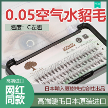 Japan imports a fur self-grafted false eye eyelash female mink fur super soft and dense nature New hands beginnics