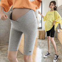 Pregnant women leggings summer wear thin fashion pregnant pants spring and summer five-point shorts safety pants spring summer wear