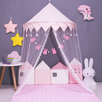 Nordic childrens small tent reading book corner half wall hanging tent kindergarten princess room bed tent childrens tent