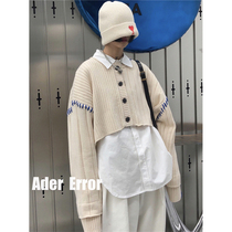 South Korea AE ader error sweater jennie Kim Ji Ni with short front and back long knitwear