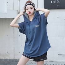 Yoga clothing 2021 new large size fitness clothes running sports set women Summer thin morning running step speed drying clothes