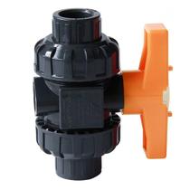 UPVC double by the order of the ball valve live ball valve Plastic double live ball valve fish tank aquarium valve switch water pipe fittings