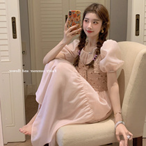 2021 new French high-end temperament slim retro skirt gentle Korean style sweet department suit dress female summer