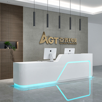 Company front desk reception desk simple modern beauty salon bar cashier medical guide desk information desk service desk