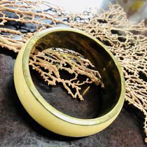 Domestic spot retro Thai pure handmade acrylic embedded copper bracelet womens variety of optional shell leaf workshop
