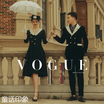 Exhibition new photo studio photo theme lovers dress Net Red method Photo Photo Photo dress style Hepburn retro wedding dress