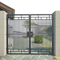 Outdoor Villa courtyard gate rural household rust prevention large iron door shutter door custom single double open wall fence door