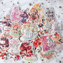 Secondary Meta Girls Handbill Stickers Dream Laura DIY material sticker Cute HOBO Cartoon Mobile Phone Shell Decoration